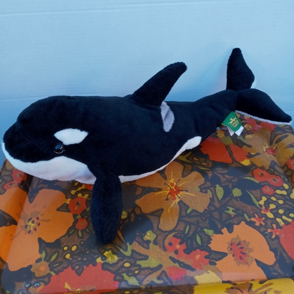 Orca Whale Plush Stuffed Animal - Picture 4 of 4